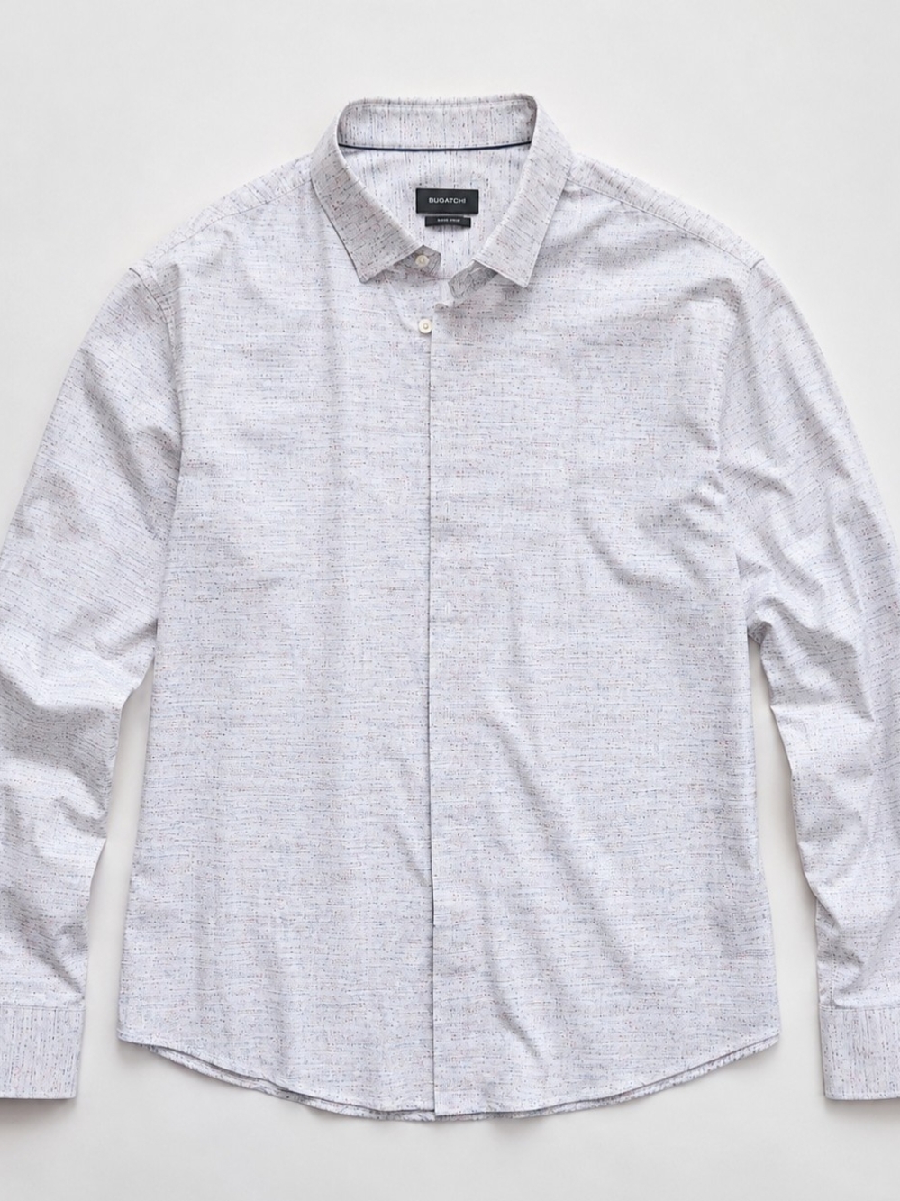 BUGATCHI Long Sleeve Shirt -Ooohcotton Tech 8 Way Stretch, Size XXL New Cond
